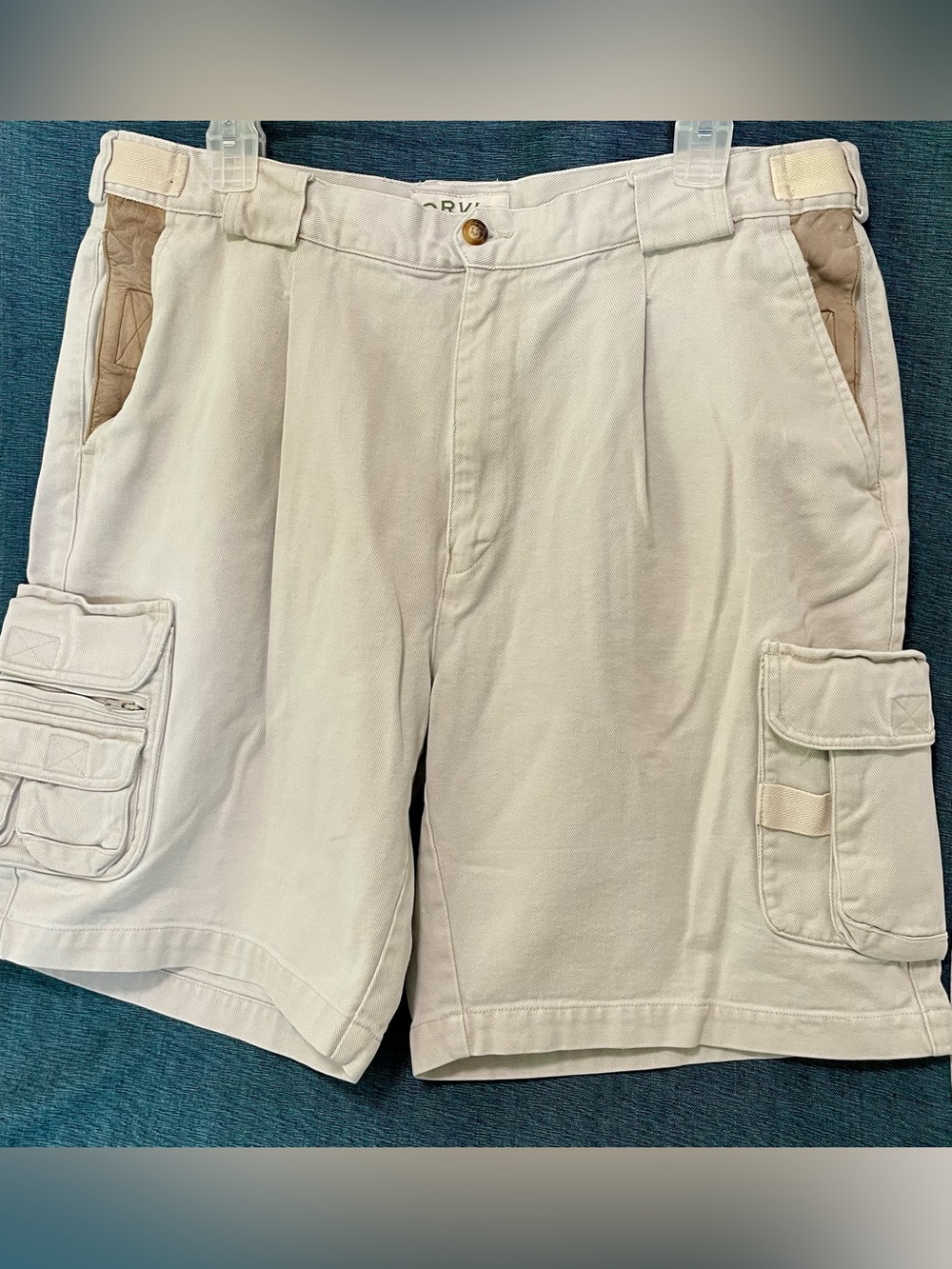 Orvis Zambezi Twill Cargo Shorts Vintage Men’s Sz 36 100% cotton hiking/fishing